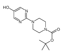 4-(5-羟基嘧啶-2-基)哌嗪-1-羧酸叔丁酯结构式