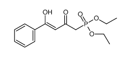 diethyl 4-hydroxy-2-oxo-4-phenylbut-3-enylphosphonate结构式