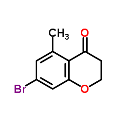 7-Bromo-5-methyl-2,3-dihydro-4H-chromen-4-one结构式