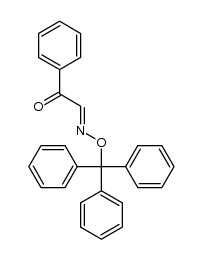 (E)-2-oxo-2-phenylacetaldehyde O-trityl oxime Structure