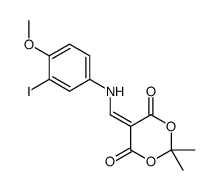 5-({[3-iodo-4-(methoxy)phenyl]amino}methylidene)-2,2-dimethyl-1,3-dioxane-4,6-dione结构式