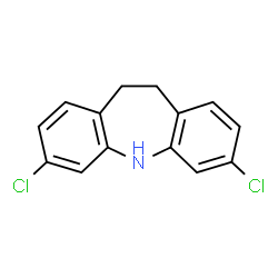 3,7-dichloro-10,11-dihydro-5H-dibenzo[b,f]azepine structure