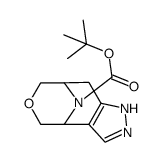 叔-丁基 1,4,5,7,8,9-六氢-4,8-环氨亚基噁辛英并[5,4-c]吡唑-10-甲酸基酯结构式