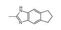 Indeno[5,6-d]imidazole, 1,5,6,7-tetrahydro-2-methyl- (9CI) Structure