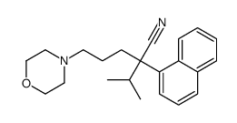 α-Isopropyl-α-(3-morpholinopropyl)-1-naphthaleneacetonitrile Structure