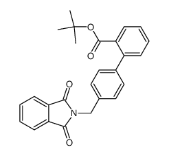 N-[[2'-(t-Butoxycarbonyl)biphenyl-4-yl]-methyl]phthalimide结构式