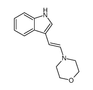 (E)-3-(2-(morpholin-4-yl)vinyl)-1H-indole Structure