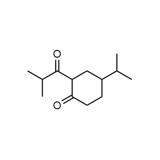 2-Isobutyryl-4-isopropylcyclohexan-1-one Structure