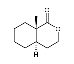 (4aS,8aS)-8a-methyl-3,4,4a,5,6,7,8,8a-octahydro-1H-2-benzopyran-1-one结构式