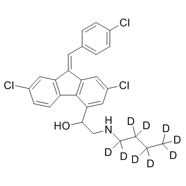 Desbutyl Lumefantrine D9 Structure