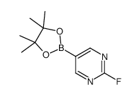 2-Fluoropyrimidine-5-boronic acid pinacol ester Structure