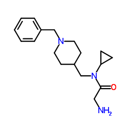N-[(1-Benzyl-4-piperidinyl)methyl]-N-cyclopropylglycinamide结构式