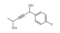 1-(4-fluorophenyl)pent-2-yne-1,4-diol Structure