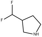 3-(difluoromethyl)pyrrolidine Structure