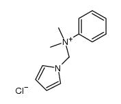 N-((1H-pyrrol-1-yl)methyl)-N,N-dimethylbenzenaminium chloride Structure