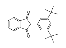 1,3-Indandione, 2-(3,5-di-tert-butylphenyl)-结构式