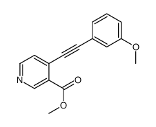 methyl 4-[2-(3-methoxyphenyl)ethynyl]pyridine-3-carboxylate Structure