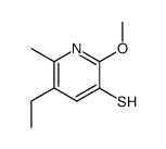 2-methoxy-3-mercapto-5-ethyl-6-methylpyridine Structure