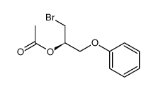 (R)-1-bromo-3-phenoxypropan-2-yl acetate Structure