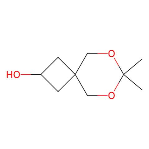 7,7-Dimethyl-6,8-dioxaspiro[3.5]nonan-2-ol结构式