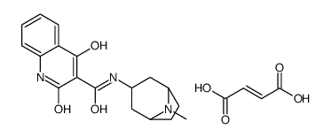 (E)-but-2-enedioic acid,4-hydroxy-N-(8-methyl-8-azabicyclo[3.2.1]octan-3-yl)-2-oxo-1H-quinoline-3-carboxamide结构式