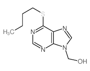 9H-Purine-9-methanol,6-(butylthio)- structure