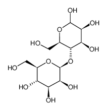 4-O-β-D-Mannopyranosyl-D-mannose Structure
