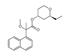 (2S,4R)-2-ethyltetrahydro-2H-pyran-4-yl 2-methoxy-2-(naphthalen-1-yl)propanoate Structure