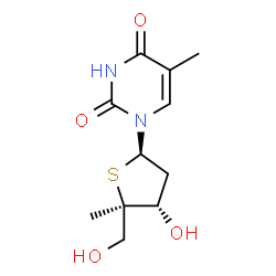 2'-deoxy-4'-methyl-4'-thiothymidine结构式