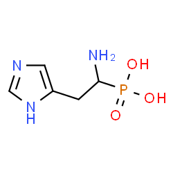 1-amino-2-(imidazol-4'-yl)ethylphosphonic acid Structure
