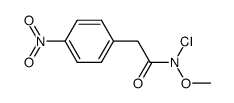 N-chloro-N-methoxy-2-(4-nitrophenyl)acetamide结构式