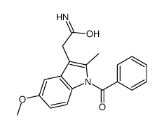 2-(1-benzoyl-5-methoxy-2-methylindol-3-yl)acetamide结构式
