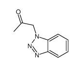 1-BENZOTRIAZOL-1-YL-PROPAN-2-ONE结构式