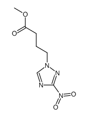 methyl 4-(3-nitro-1H-1,2,4-triazolyl)butanoate结构式