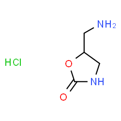 5-(aminomethyl)-1,3-oxazolidin-2-one hydrochloride structure