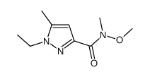 1-ethyl-N-methoxy-N,5-dimethylpyrazole-3-carboxamide Structure