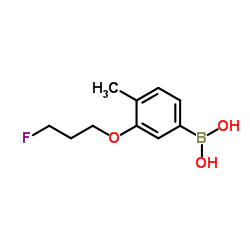 (3-(3-fluoropropoxy)-4-Methylphenyl)boronic acid structure