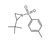 2-t-butyl-1-(p-tolylsulphonyl)aziridine结构式