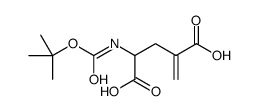 4-Methylene-N-{[(2-methyl-2-propanyl)oxy]carbonyl}glutamic acid结构式