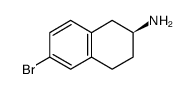(S)-6-Bromo-2-aminotetralin structure