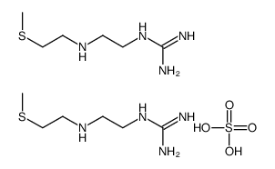 diaminomethylidene-[2-(2-methylsulfanylethylamino)ethyl]azanium,sulfate Structure