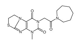 2-[2-(azepan-1-yl)-2-oxoethyl]-4-methyl-7,8-dihydropurino[8,7-b][1,3]thiazole-1,3-dione Structure