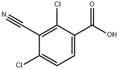 3-Cyano-2,4-dichlorobenzoic acid structure