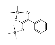 1,1-bis(trimethylsilyloxy)-2-bromo-2-phenylethene Structure