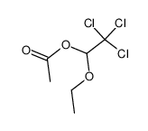 acetic acid-(1-ethoxy-2,2,2-trichloro-ethyl ester)结构式