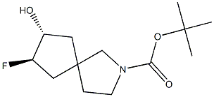 tert-butyl (7R,8R)-7-fluoro-8-hydroxy-2-azaspiro[4.4]nonane-2-carboxylate Structure