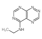 Pyrimido[5,4-e]-1,2,4-triazin-5-amine,N-ethyl- Structure