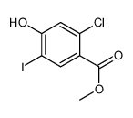 methyl 2-chloro-4-hydroxy-5-iodobenzoate Structure