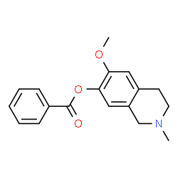 7-Isoquinolinol,1,2,3,4-tetrahydro-6-methoxy-2-methyl-,benzoate (ester) (8CI)结构式