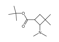 t-butyl 2-dimethylamino-3,3-dimethylcyclobutanecarboxylate Structure